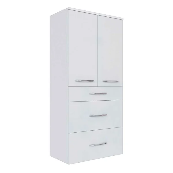 Hängender Badschrank Datara In Hochglanz Weiß 3