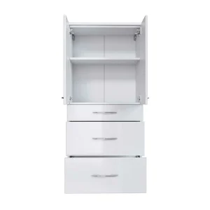 Hängender Badschrank Datara In Hochglanz Weiß 12
