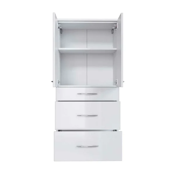 Hängender Badschrank Datara In Hochglanz Weiß 5