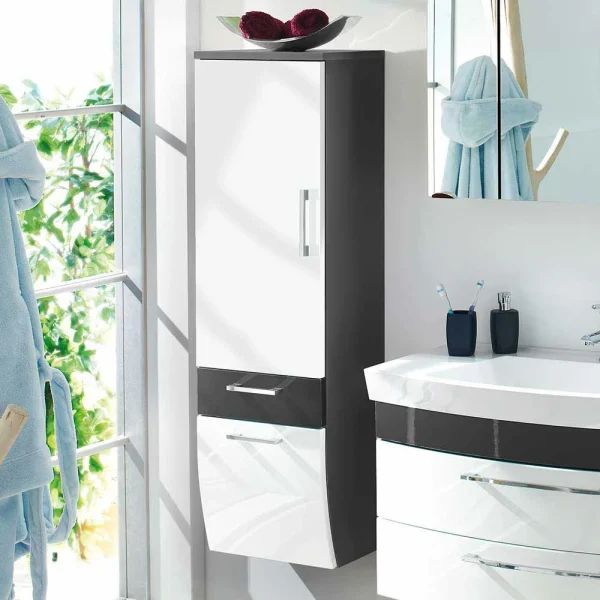 Halbhoher Badschrank Boisan Für Hängende Wandmontage 3