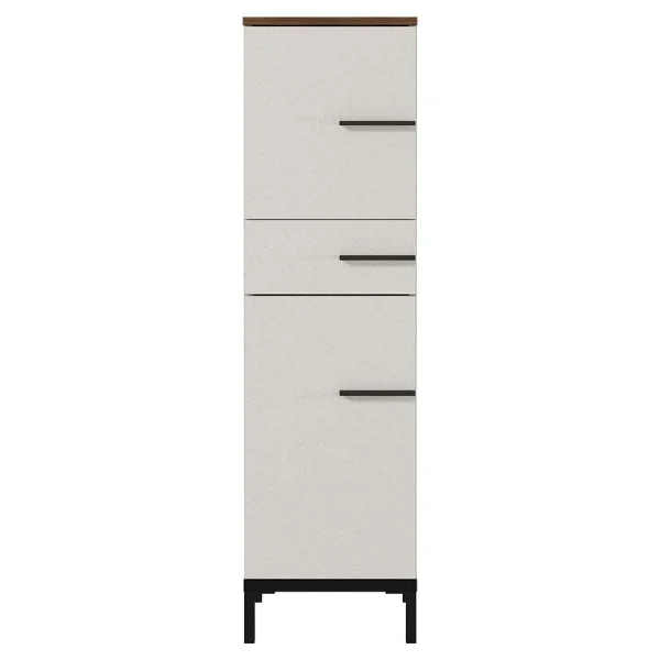 Halbhoher Badschrank In Hellgrau – Dolida 3