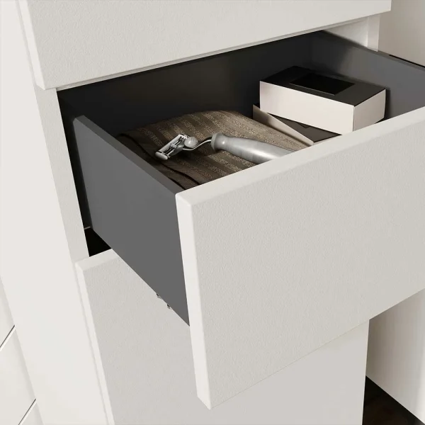 Halbhoher Badschrank In Hellgrau – Dolida 7