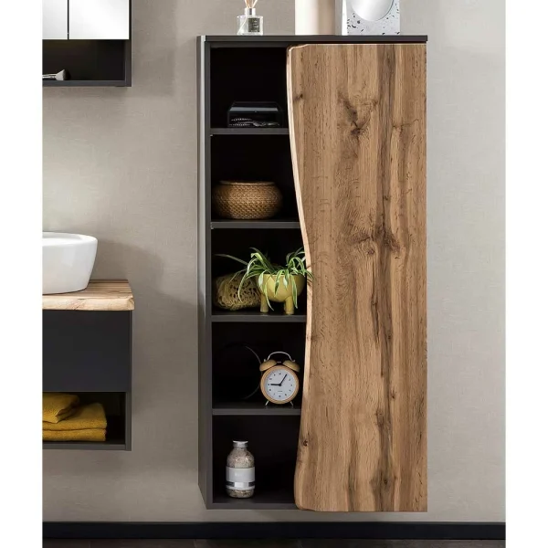 Halboffener Badschrank In Wildeiche Optik – Tofias 3