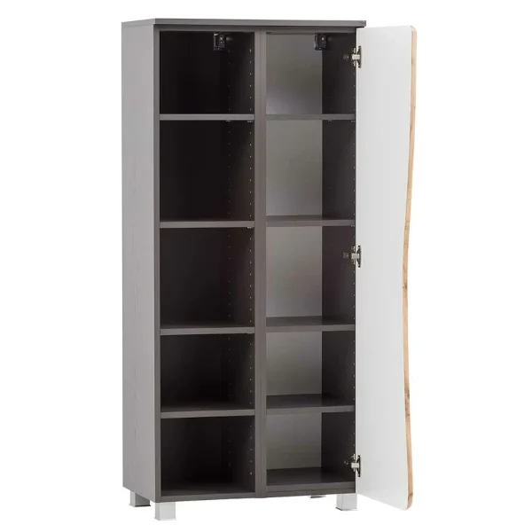 Halboffener Badschrank In Wildeiche Optik – Tofias 5