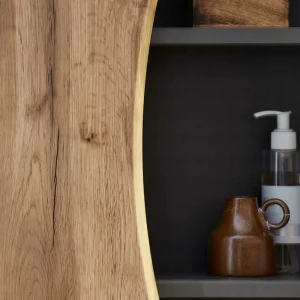 Halboffener Badschrank In Wildeiche Optik – Tofias 18