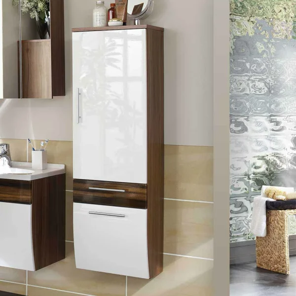 Hochglanz Bad Hochschrank Scotinus Hängend 135cm Hoch 3