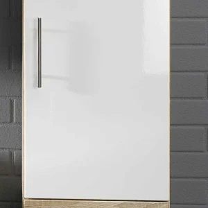 Hochglanz Badezimmer Hochschrank Trahova 1-türig Schublade Klappe 14