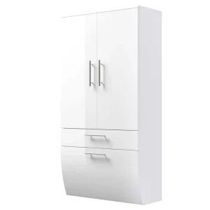 Hochglanz Badschrank Klaudios Mit Doppeltür Schublade Klappe 9