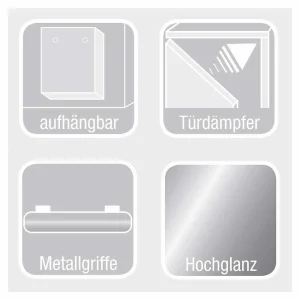 Hochglanz Badschrank Klaudios Mit Doppeltür Schublade Klappe 11