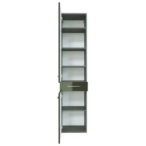 Hochglanz Badschrank Hängend Mladen In Dunkelgrau 12