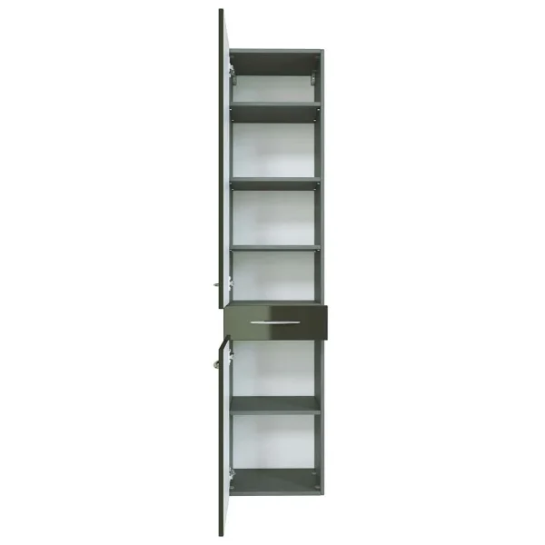 Hochglanz Badschrank Hängend Mladen In Dunkelgrau 5