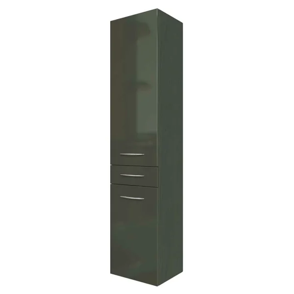 Hochglanz Badschrank Hängend Mladen In Dunkelgrau 1