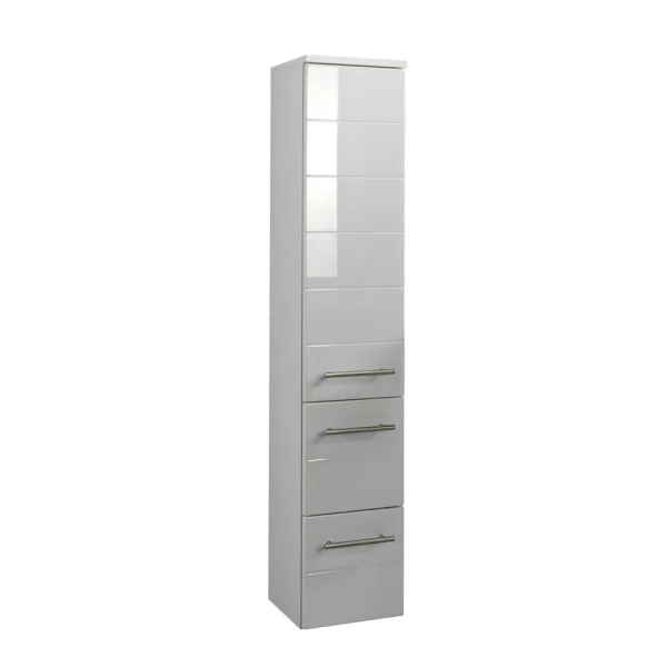 Hochglanz Hochschrank Veverino In Weiß 3