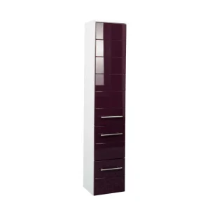 Hochschrank Laydia In Aubergine Hochglanz 8