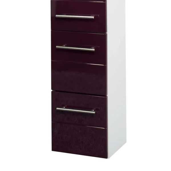Hochschrank Laydia In Aubergine Hochglanz 4
