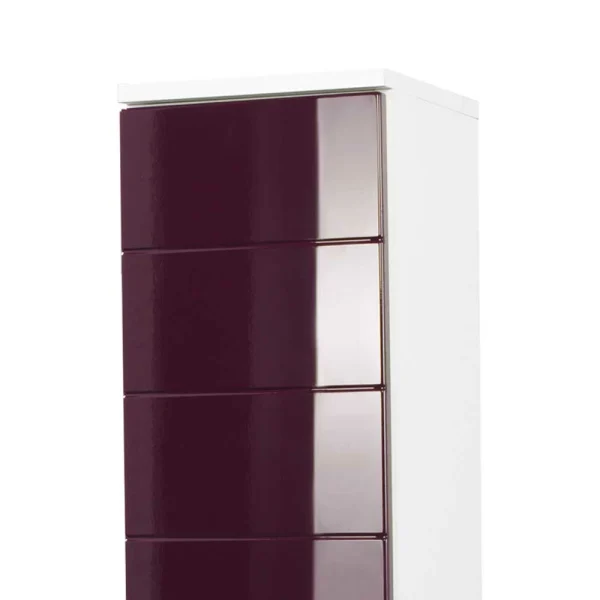 Hochschrank Laydia In Aubergine Hochglanz 5