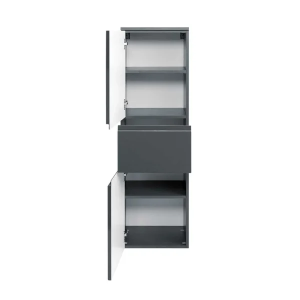 Hochschrank Blaxin In Graphit Grau Hochglanz 3