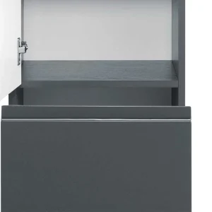 Hochschrank Blaxin In Graphit Grau Hochglanz 9