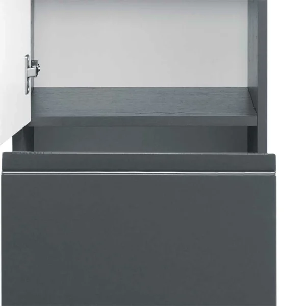 Hochschrank Blaxin In Graphit Grau Hochglanz 4