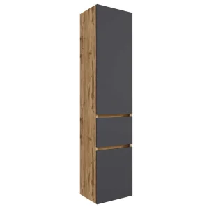 Hoher Badezimmer Seitenschrank Zweifarbig – Athrin 10