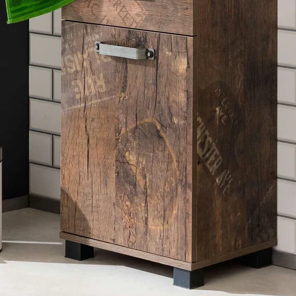 Hoher Badezimmerschrank Mit 3 Schubladen – Fleminos 7