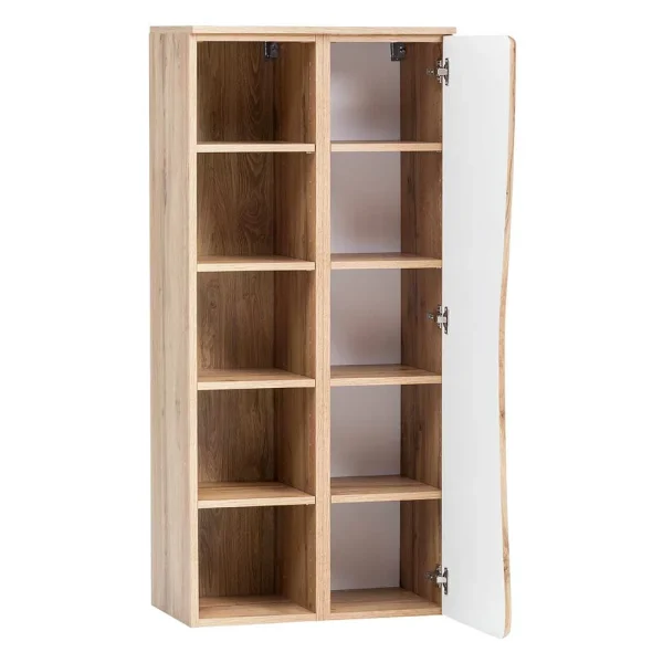 Holzoptik Badezimmerschrank Mit Baumkante – Tofias 5