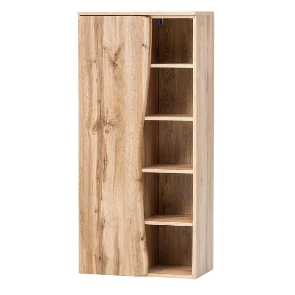 Holzoptik Badezimmerschrank Mit Baumkante – Tofias 1
