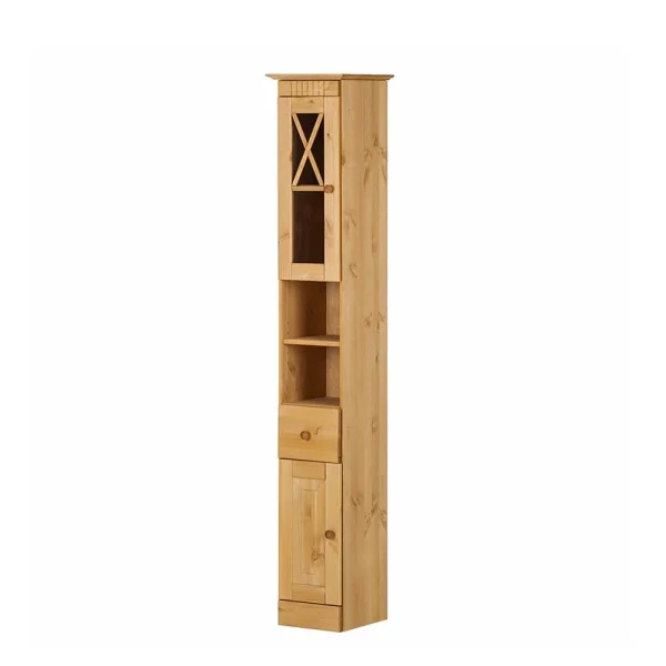 Landhaus Badschrank Aus Kiefer Gebeizt Geölt – Garecio 1