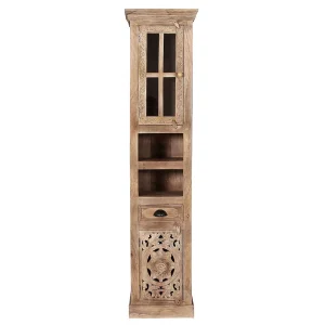 Massivholz Bad Hochschrank In White Wash – Runiasa 12