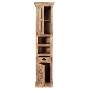 Massivholz Bad Hochschrank In White Wash – Runiasa 16