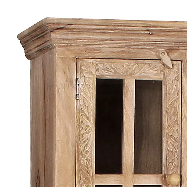 Massivholz Bad Hochschrank In White Wash – Runiasa 7