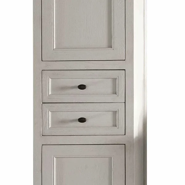Massivholz Badschrank In Weiß Soilhull Aus Eiche 5