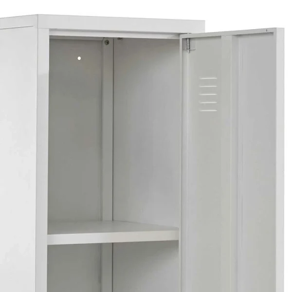 Metall Spind In Weiß Lackiert – Montpa 7