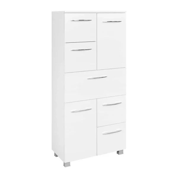 Midibadschrank In Weiß – Lartemo 3