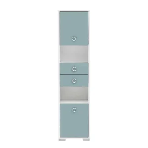 Moderner Bad Hochschrank In Hellem Blau – Greina 14