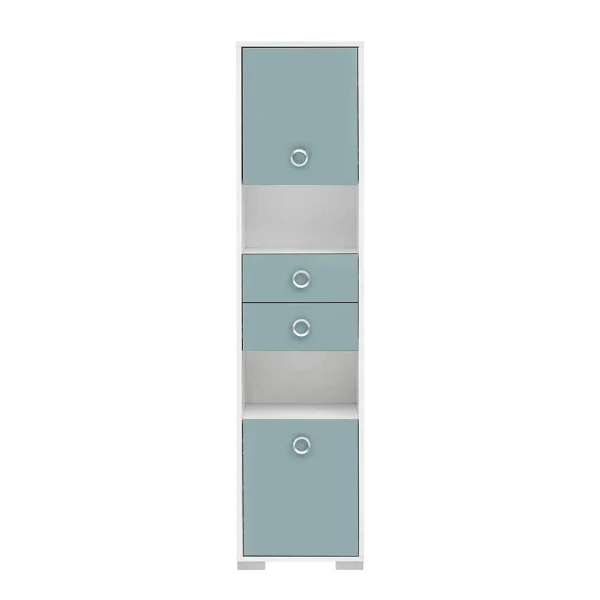 Moderner Bad Hochschrank In Hellem Blau – Greina 5