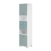 Moderner Bad Hochschrank In Hellem Blau – Greina 16