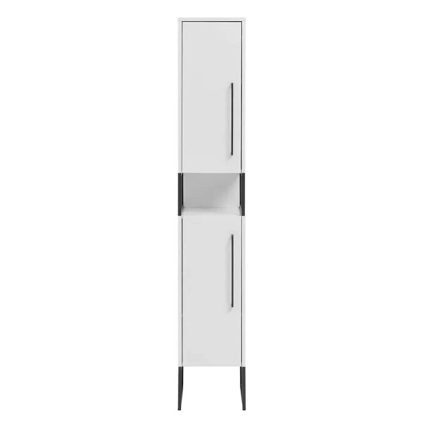 Moderner Badhochschrank In Weiß & Anthrazit – Ismilav 3