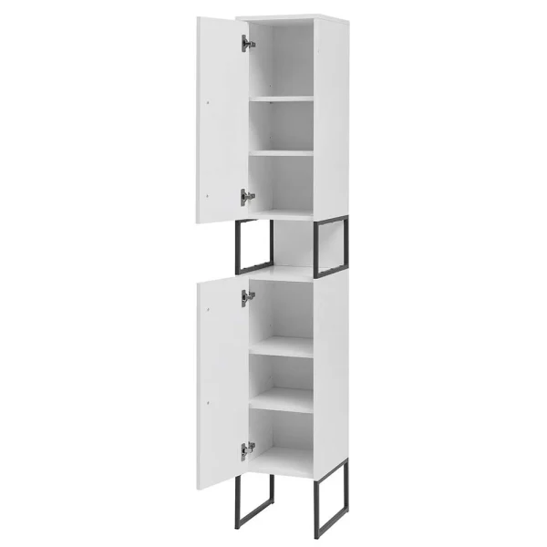 Moderner Badhochschrank In Weiß & Anthrazit – Ismilav 4