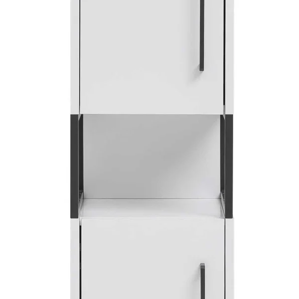 Moderner Badhochschrank In Weiß & Anthrazit – Ismilav 5