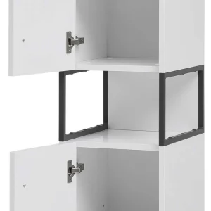 Moderner Badhochschrank In Weiß & Anthrazit – Ismilav 18