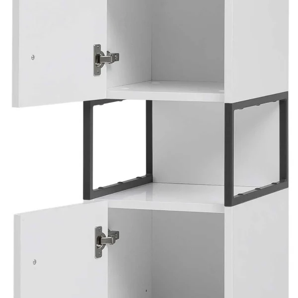Moderner Badhochschrank In Weiß & Anthrazit – Ismilav 7