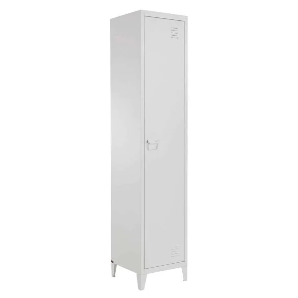 Spind-Design Schrank In Weiß – Montpa 1