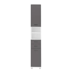 Stauraum Badschrank In Weiß Grau – Mirista 10