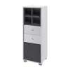 Stauraum Badschrank In Weiß & Grau – Abienna 19