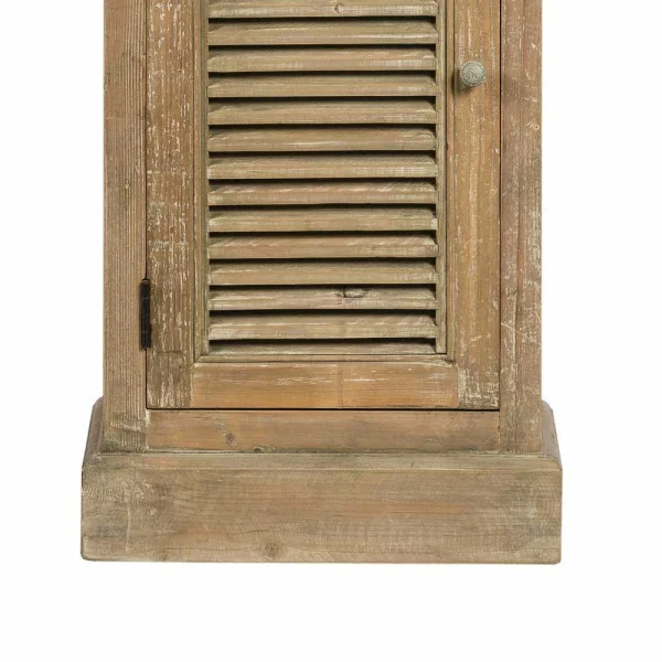 Teilmassiver Badschrank In Kiefer Antik Harrosands Mit Lamellen Front 4