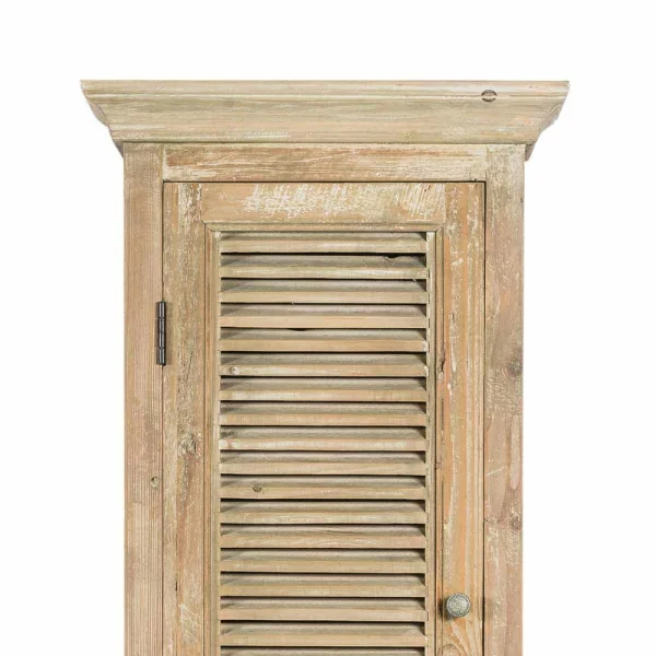 Teilmassiver Badschrank In Kiefer Antik Harrosands Mit Lamellen Front 6