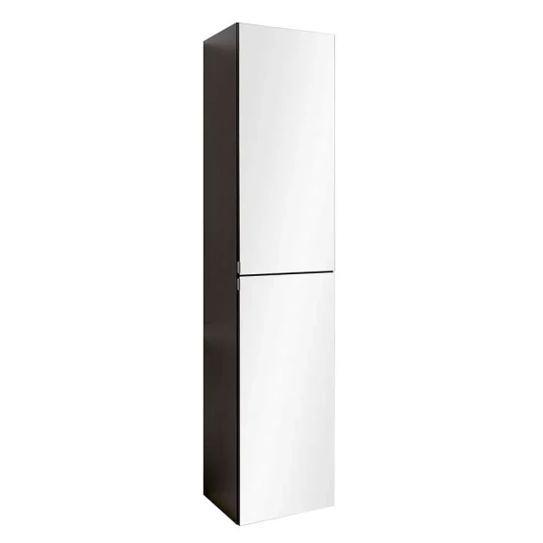 Verspiegelter Badschrank 2-türig Mladen Mit Korpus Dunkelgrau 1