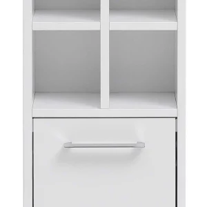 Weißer Bad Hängeschrank 31x116x22 Cm – Ulviza 14