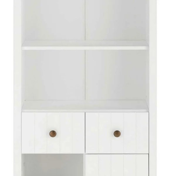Weißer Bad Hochschrank Aus Massivholz Lackiert – Cilao 6